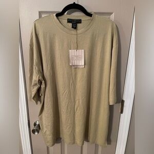 Organic by Colorado Clothing Luxury Soy NWT khaki short sleeve t-shirt. Size XL